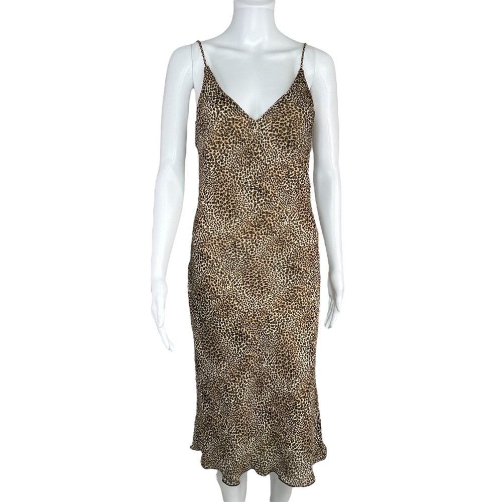 Vintage Forever21 Cheetah Print Y2K Animal Dress L
